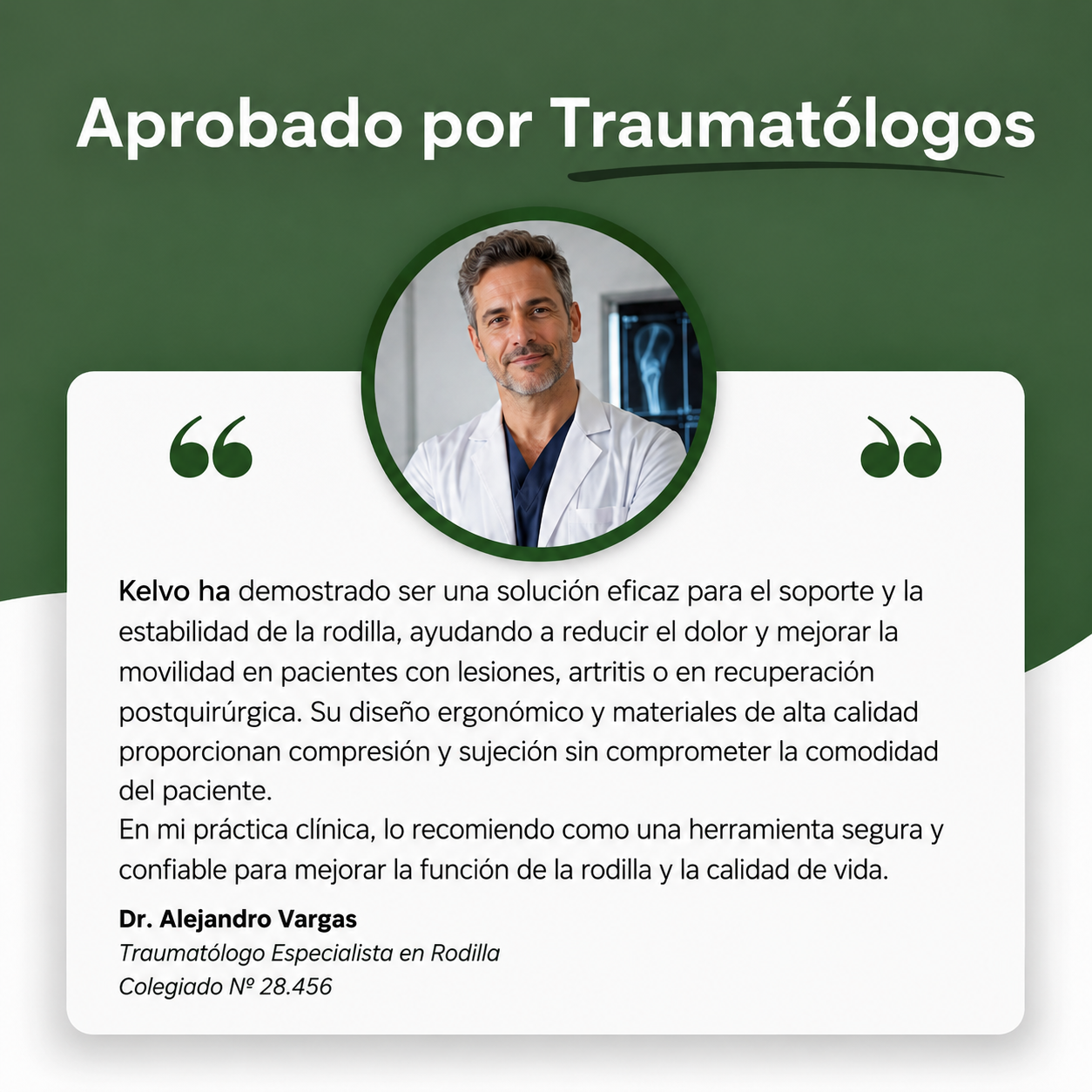 Kelvo™ Rodillera de Compresión Ajustable